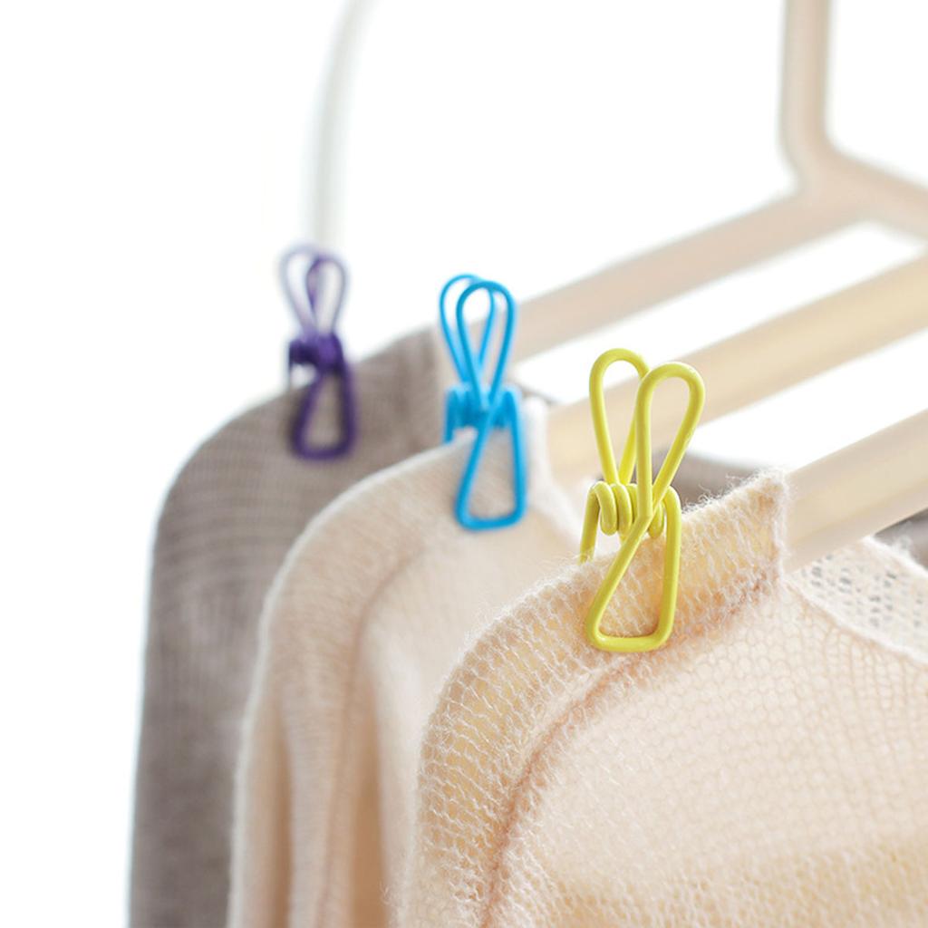 10 Stück Ausgezeichnete Qualität Edelstahl Wäscheklammer Handtuch Socken Klammer Hosen Kleidung Unterwäsche Klammern Kleine Metallklammern für Kleiderbügel