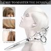 Takon Hairdressing Scissors: 5.5" & 6.0" Flat Straight Shears, Barber Scissors in Multiple Sizes.