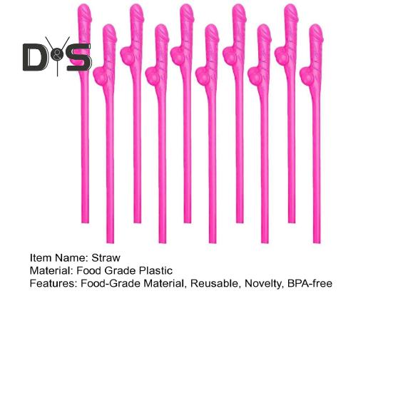 10/20Pcs Bachelorette Party Willy Straws Funny Drinking Straws for Girls Night Out Reusable Food Grade Plastic Straws Party Favors Crazy Night Straw
