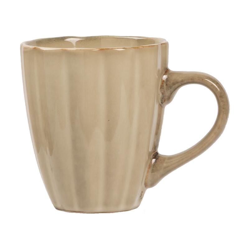 OLOEY Retro Kiln Glaze Ceramic Coffee Mug with Carrying Rope, Set of 2