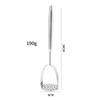 Stainless Steel Potato Masher – Manual Kitchen Tool for Baby Food and Household Cooking