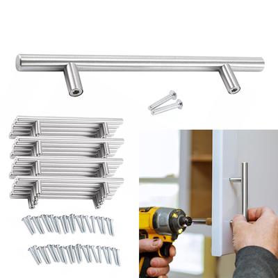 20 Teile/paket Griff DIY Schublade Zieht Küche Tür Knopf Splitter Schrank Edelstahl Möbel