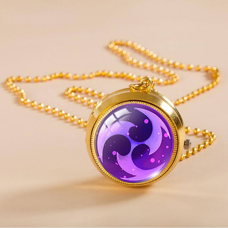 

Аниме карманные часы ожерелье золотого цвета винтажные часы стеклянный купол кулон ювелирные изделия подарки для детей