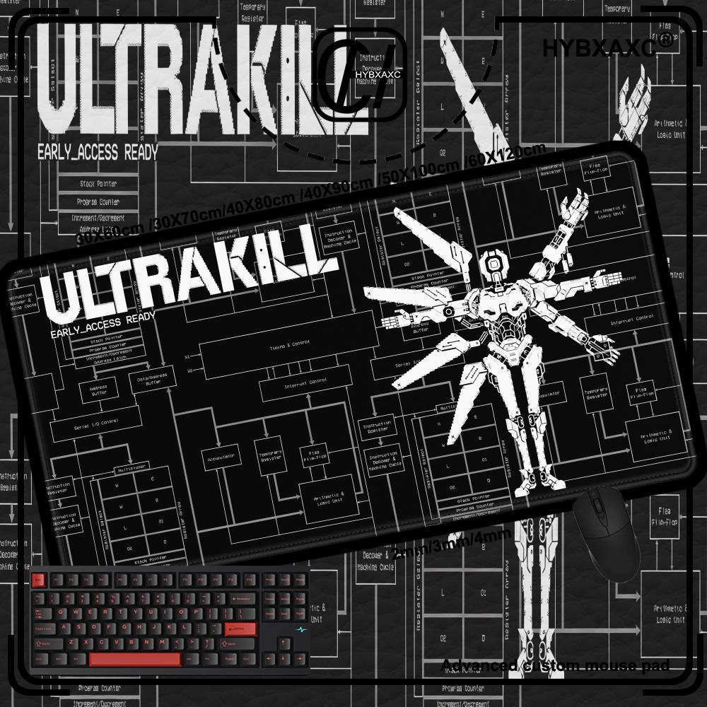 Fast Paced Retro Shooter Ultrakill Mouse Pad Computer Mouse Pad Pc Gaming Hybxaxc Office Keyboard Large Mouse Mat Gamer Deskpad