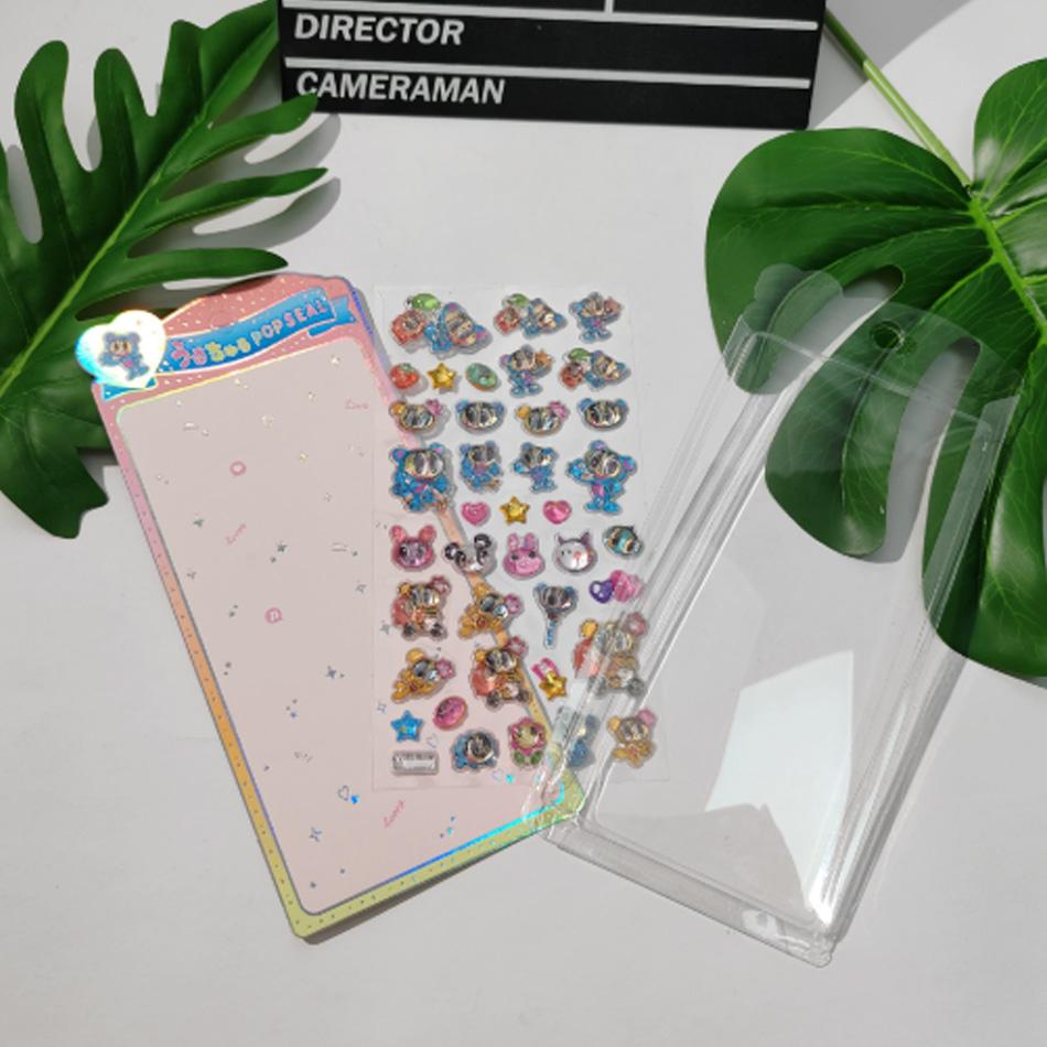 Hot Angel Blue Jelly Stickers Japanese Blue Phone Case Boys And Girls Diy Decorative Stickers Toys 3D Relief Stickers