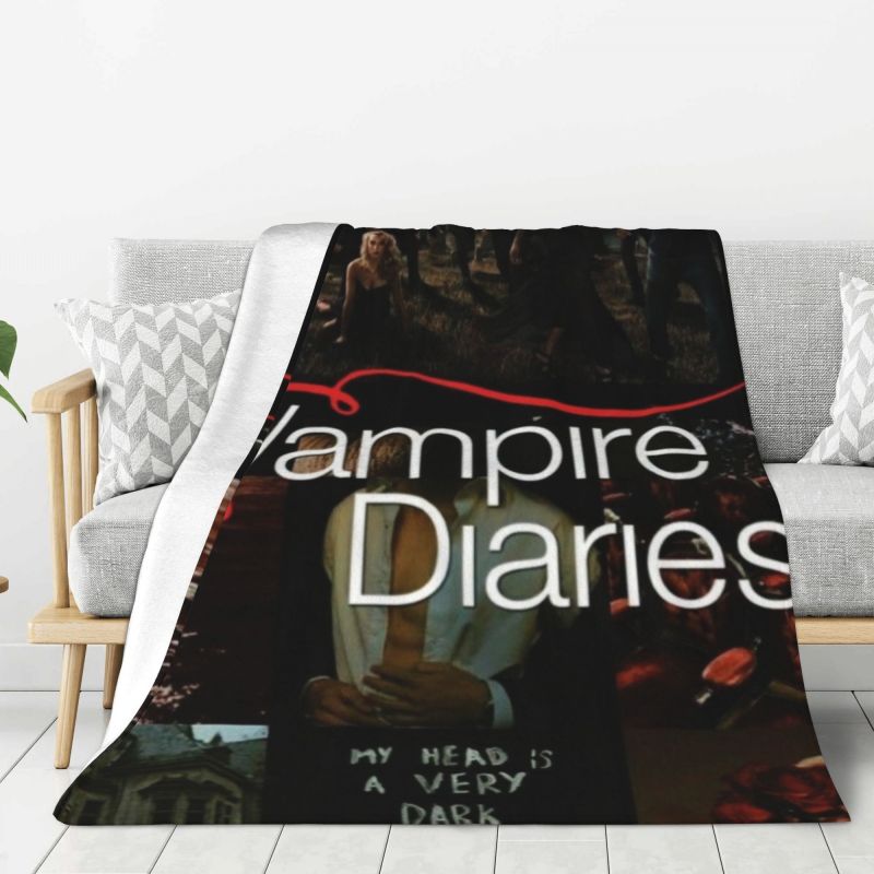 Coperta Personalizzata The Vampire Diaries Morbido Pile Primavera Autunno Calda Flanella Plaid per Divano Casa Camera da Letto Trapunta