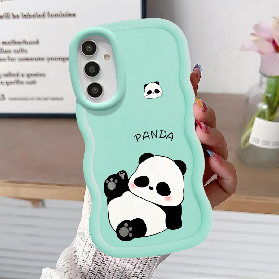 Soft Phone Cover Case for Samsung Galaxy A13 A52 A16 A14 A11 A15 A21s A12 A05 A33 A53 A06 A22 A23 A03 A04 Cartoon Panda