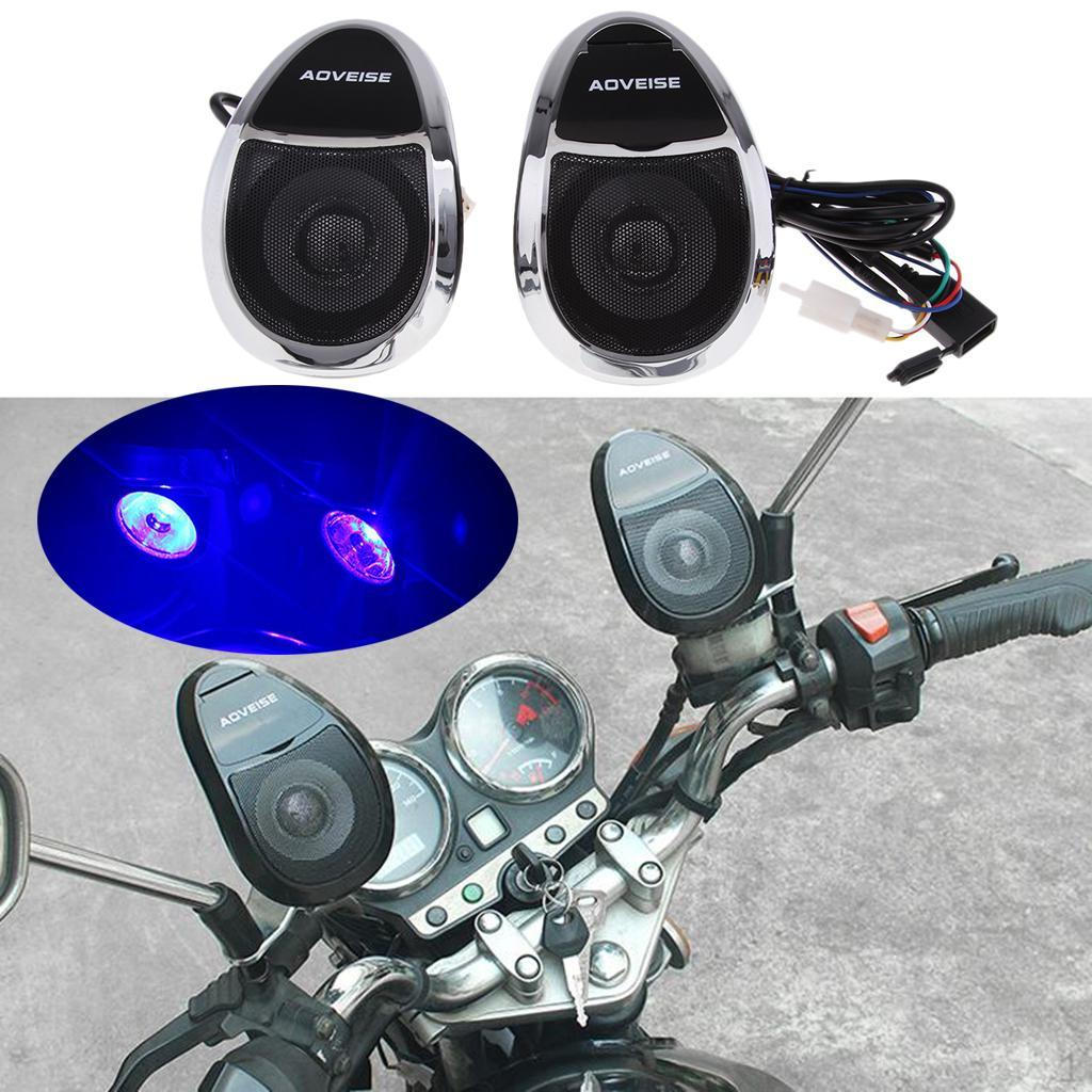 Motorcycle MP3 Stereo Speaker Audio System Radio USB TF