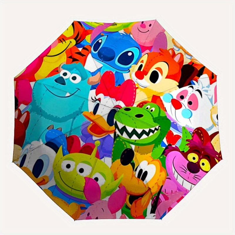 

1pc Disney Cartoon Characters 8-Rib Automatic Folding Umbrella, Portable & Foldable, All-Season Portable Umbrella for Women & Men y250726003