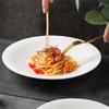 Simple Reverse Side Western Plate, Light Luxury Pasta Plate, Home Vegetable Plate, Hotel Self-Service Disc, Commercial Salad Dessert Plate