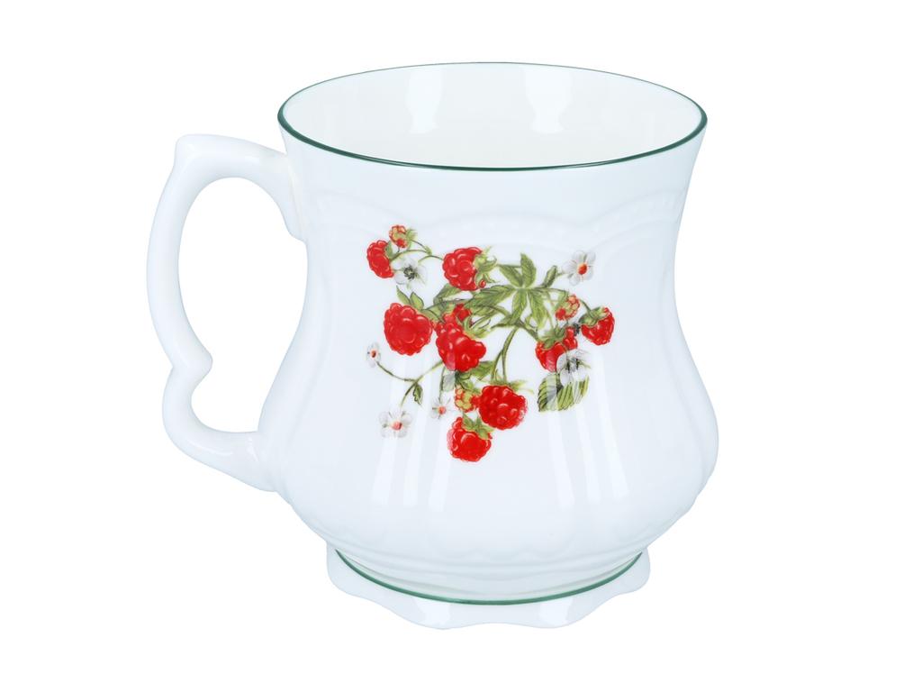 Kubek Babuni Maliny Ceramiczny 300Ml Zdobiony Wzór Prezent Dla Mamy