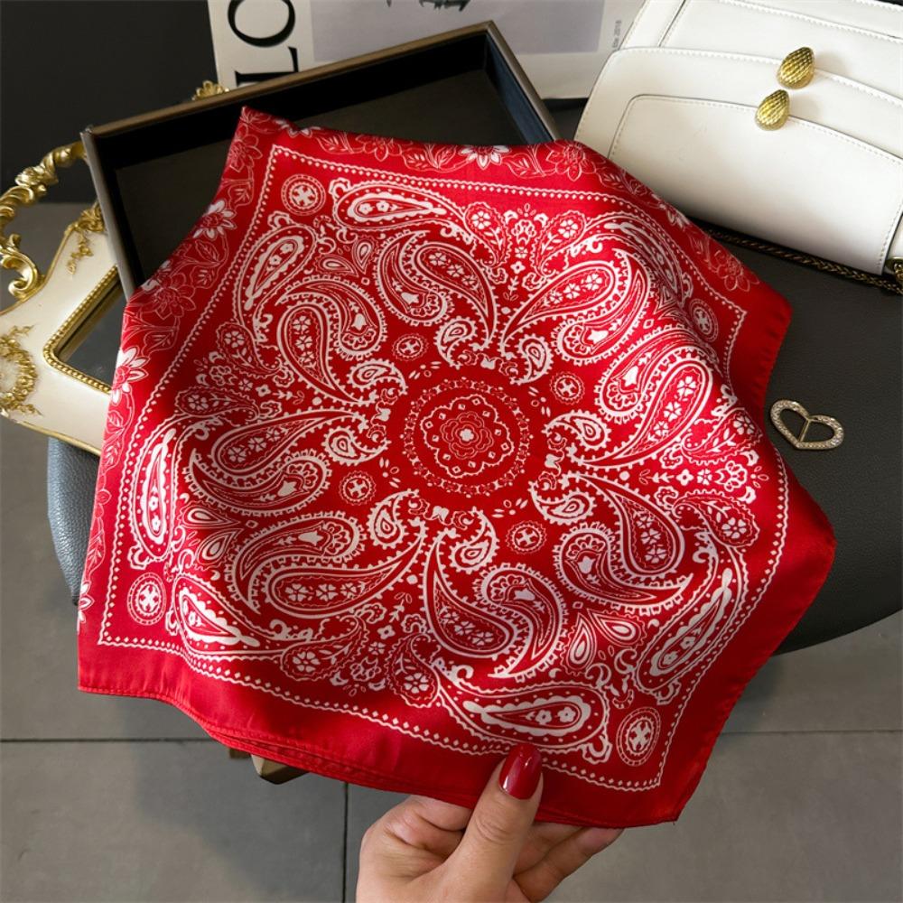 Hair Tie Square Scarves Soft Satin Scarf Temperament Neckerchief  Spring