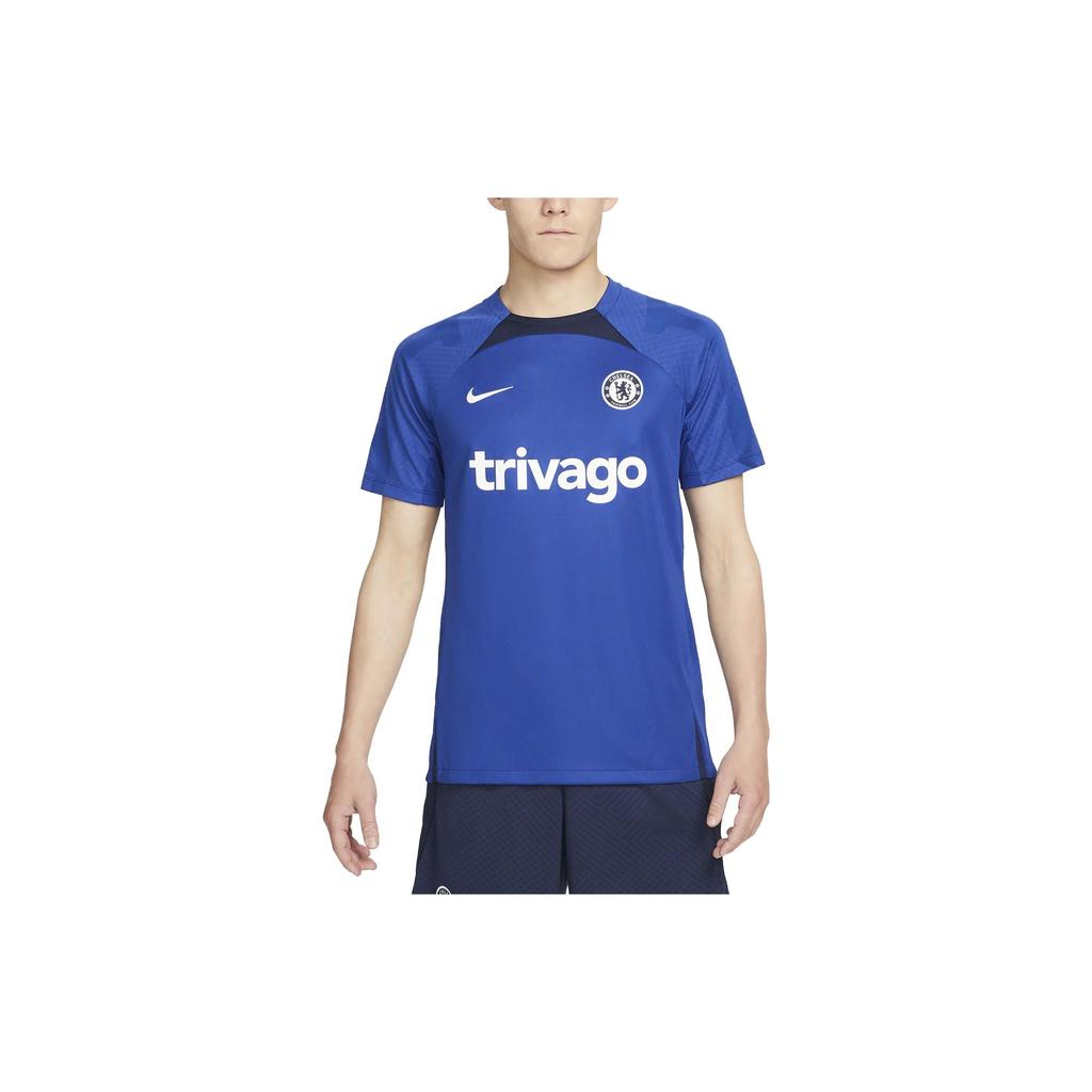 Nike Color Block Letter Logo Print Crew Neck Pullover Short Sleeve T-Shirt Men T-Shirts Blue DJ8586-496