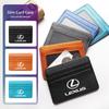Car Styling Card Case Thin Coin Purse Driver's License Ticket Holder For Lexus UX250h RX450h CT200h RX400h NX300h RX350 RX300 GX