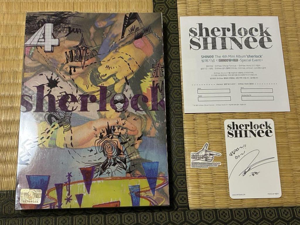 [USED] SHINee Sherlock Korean Edition Jonghyun Trading Card Included