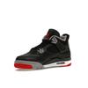 Air Jordan 4 Retro GS Bred Reimagined Kids Sneakers Black Fire-Red Cement-Grey FQ8213-006