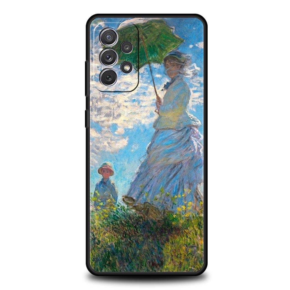 Claude Monet Art Phone Case for Samsung A51 A71 A21S A12 A11 A15 A25 A31 A41 A52 A32 A23 A33 A53 A73 A03S A05S A13 5G A72 Cover