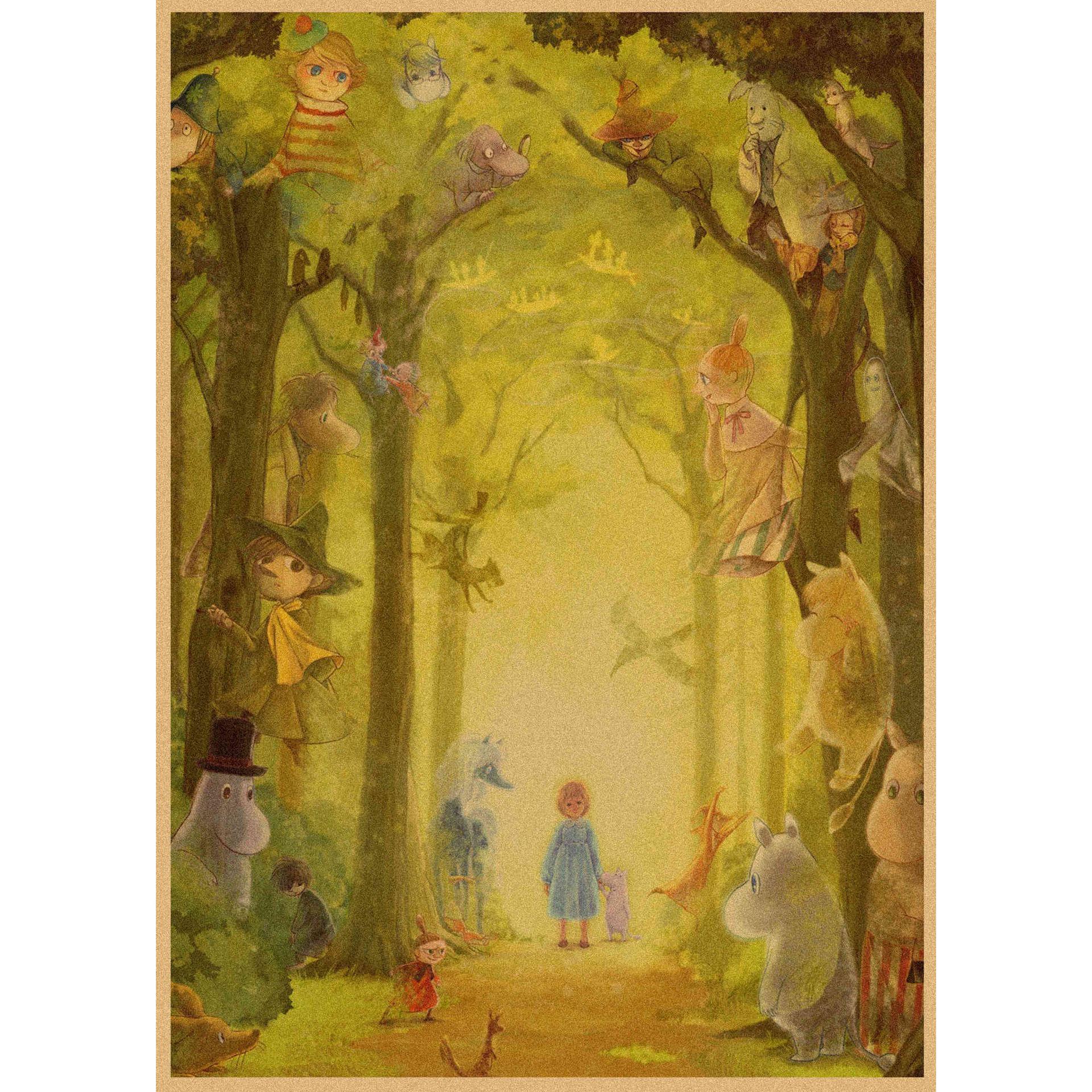 

Moomin Family Retro Cartoon Poster Wall Art Mural 397 29.7X42cm (A3 size)