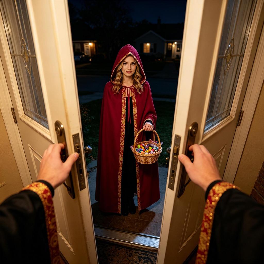 Unisex Halloween Umhang Kostüm Langer Umhang in 5 Farben für Bühnenauftritte und Veranstaltungen im Vintage-Stil
