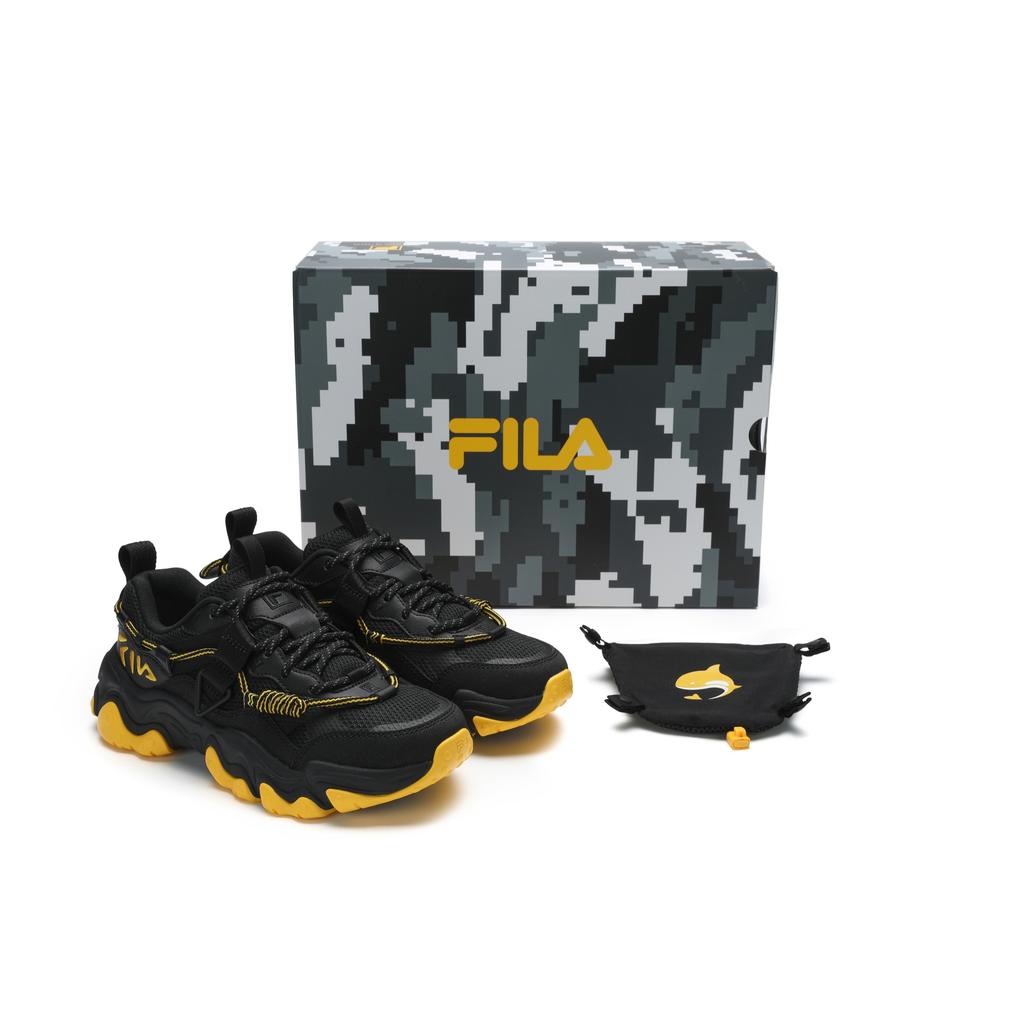 New HUANGJINGYU X FILA FLUID 5 Low Top Casual Shoes Men's Black F12M442128FBK