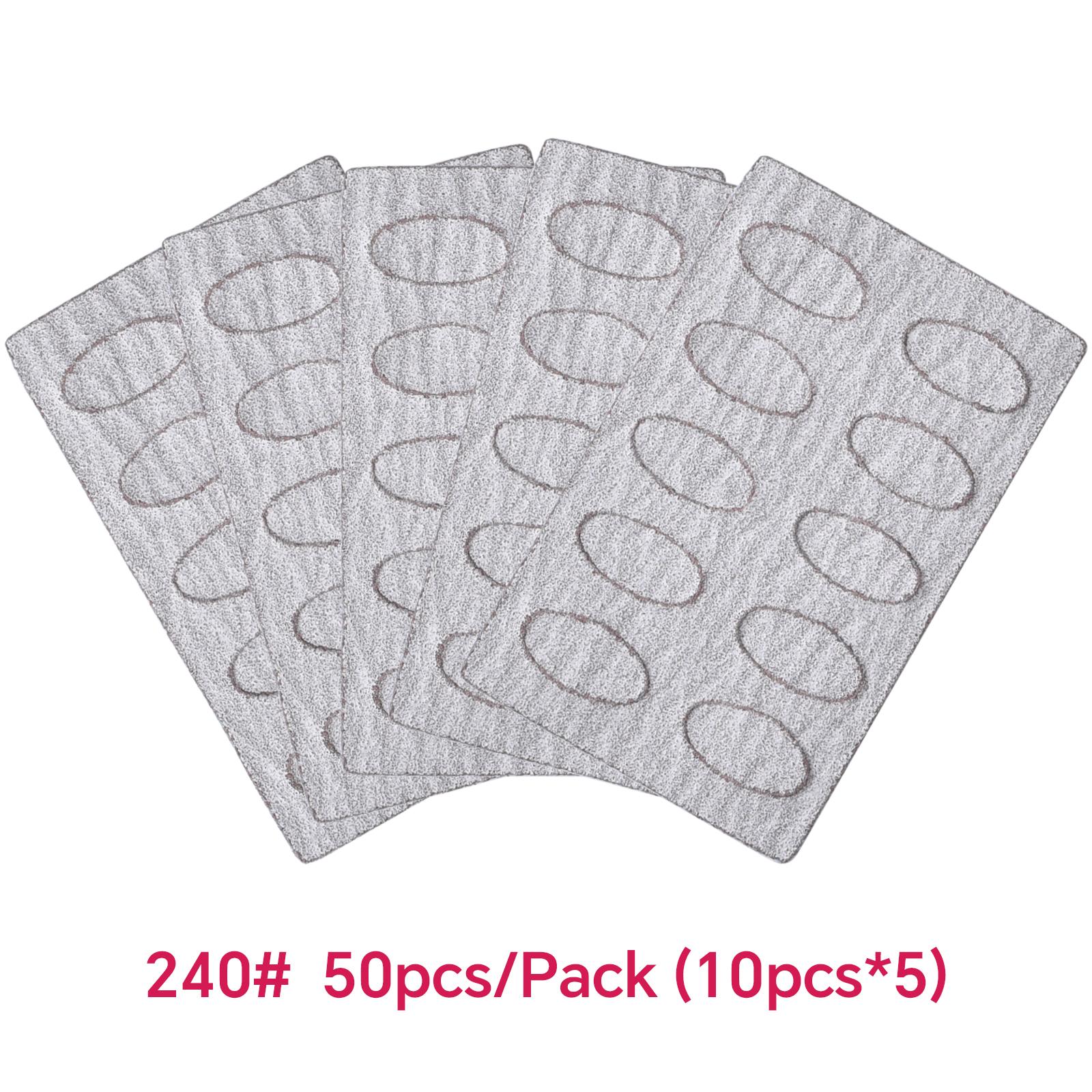 

50 ШТ. Пушер для кутикулы, самоклеящаяся пилка с песочным напылением, инструмент для обрезки ногтей, набор наждачной бумаги для предварительной полировки, инструмент для маникюра