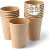 Disposable Cups - Biozoyg - 300 Ml - Brown - 100% Recyclable - Biodegradable