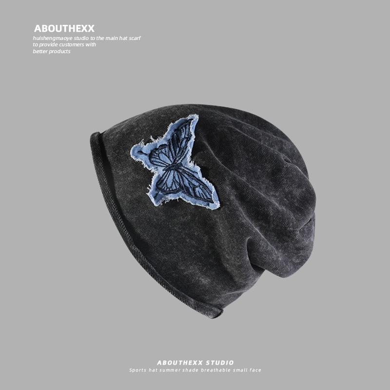 

The Laid Back Style Pile Hat Is A Versatile and Fashionable Female Headwear with A Korean Style Knitted Cap M（56-58cm）