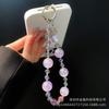 New Glitter Bead Phone Chain Disco Crystal Bead Phone Chain Korean Style Rhinestone Ball Phone Case Hanging Chain Short Wholesale