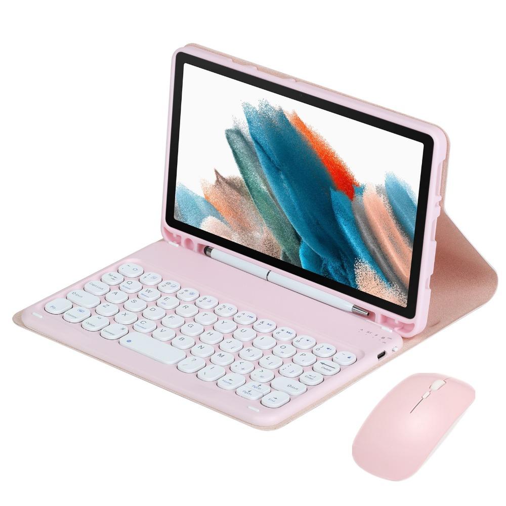 For Samsung Galaxy Tab A9 Case 8.7 Inch with Bluetooth Keyboard Silicone Cover Pen Holder Shockproof X115