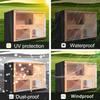 Oxford Cloth Double Layer   Hutch Dust Proof Cover Accessory for Poultry Cage(black )