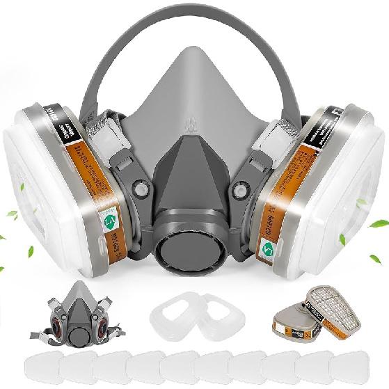 Respirator Mask, Paint Respirator with 6001 Filters for Chemical, Spray Paint, Epoxy Resin,Sanding