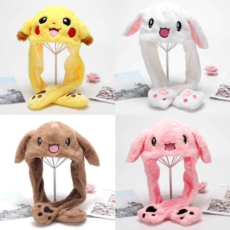 Douyin Moving Rabbit Ear Hat Cute Internet Celebrity Airbag Pinching Ear Moving Rabbit Hat