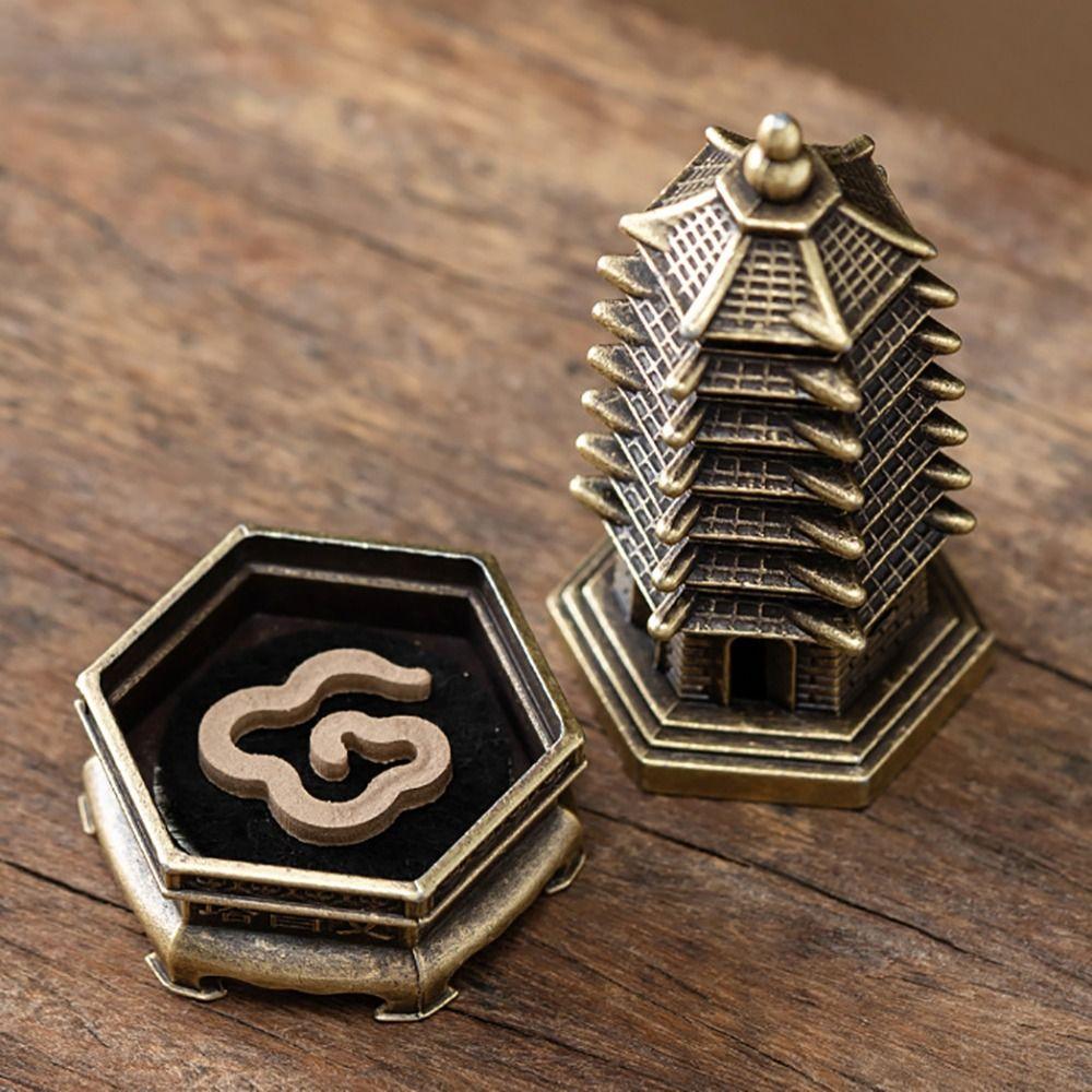 Creative Chinese Style Incense Burner Zinc Alloy Vertical Incense Holder Good Symbolism Accessories Incense Burning Gifts