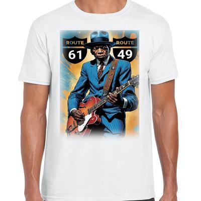 Robert Johnson Inspiriertes T-Shirt Blues Gitarrist Musik Hommage Blues Musik D4