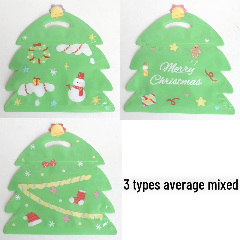 Christmas Cute Cartoon Handbag: Soft, Self-Sealing Storage Bag for Jewelry, Snacks, and Small Items