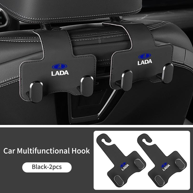 Car Headrest Hooks Hanger Seatback Storage Holder Clip Interior For Lada Priora Sedan Sport Kalina Granta Vesta Niva Largus V SS14