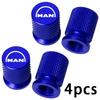 4PCS Colorful Car Accessories Car Tire Valve Cap For MAN TGX TGM TGA TGS TGE