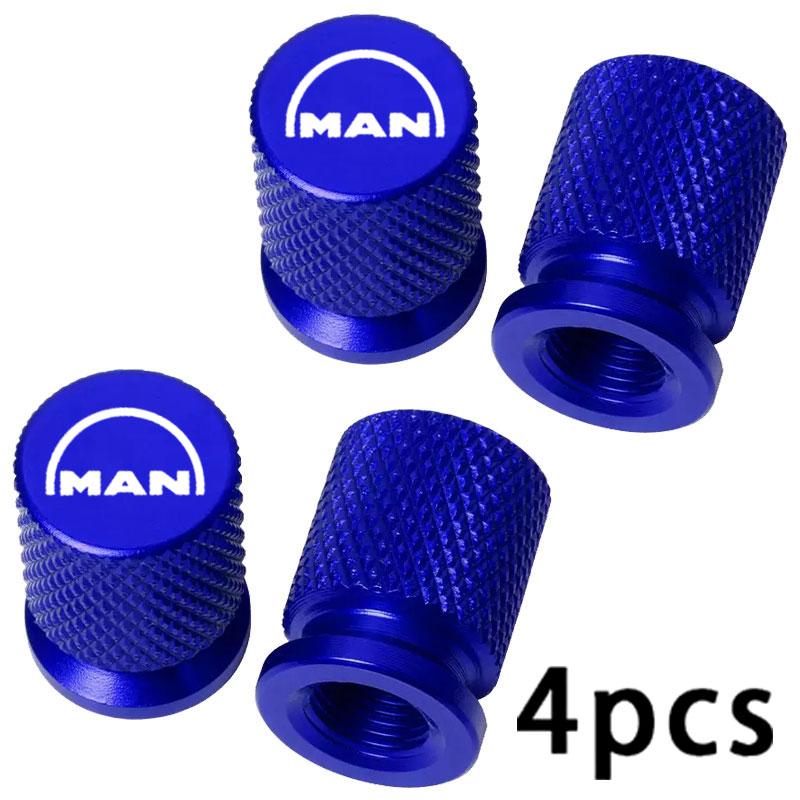 4PCS Colorful Car Accessories Car Tire Valve Cap For MAN TGX TGM TGA TGS TGE