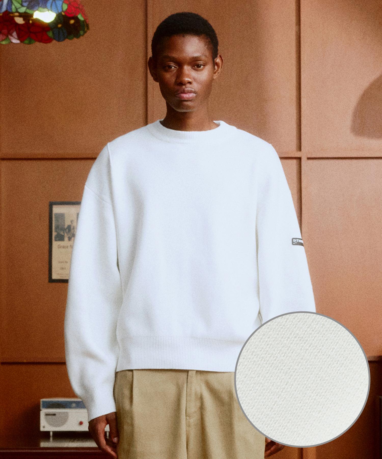 Dirty One Logo-Jacquard Sweater (Off White) Off White/0