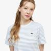 [lacoste] Women's Striped Short-Sleeve T-shirt TF262E-56GAEY
