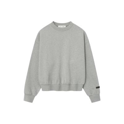 Fear of God Essentials Classic Fleece Crewneck Concrete Heather Men Tops Grey 192SP252045F