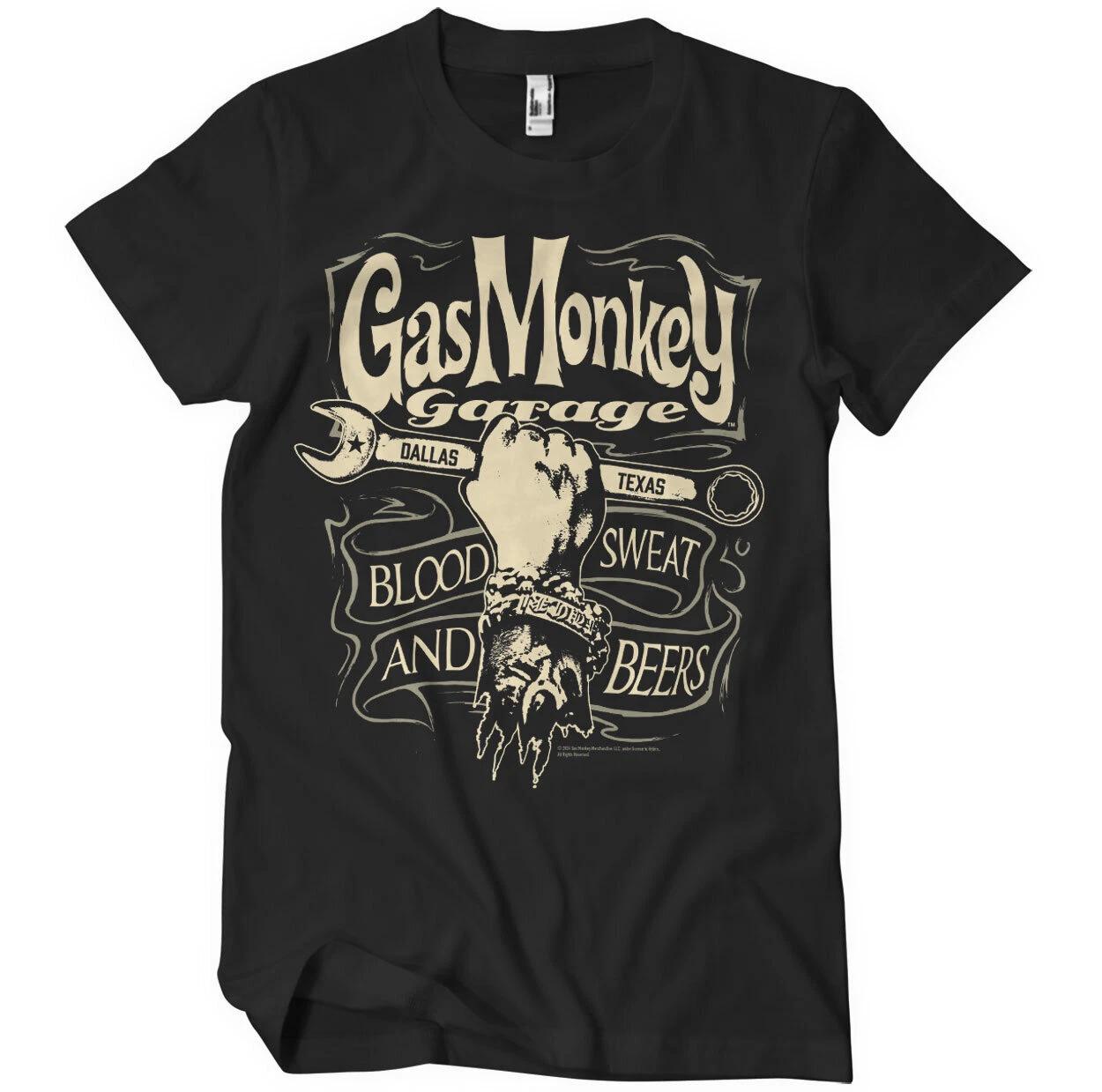 Officially Licensed Gas Monkey Garage - Wrench Label Mens T-Shirt 2XL