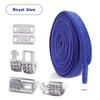 Tennis Silver Diamond Buckle Shoelaces No Tie Shoe Laces Elastic Laces Sneakers Without Ties Flat Shoelace for Shoes Accessories