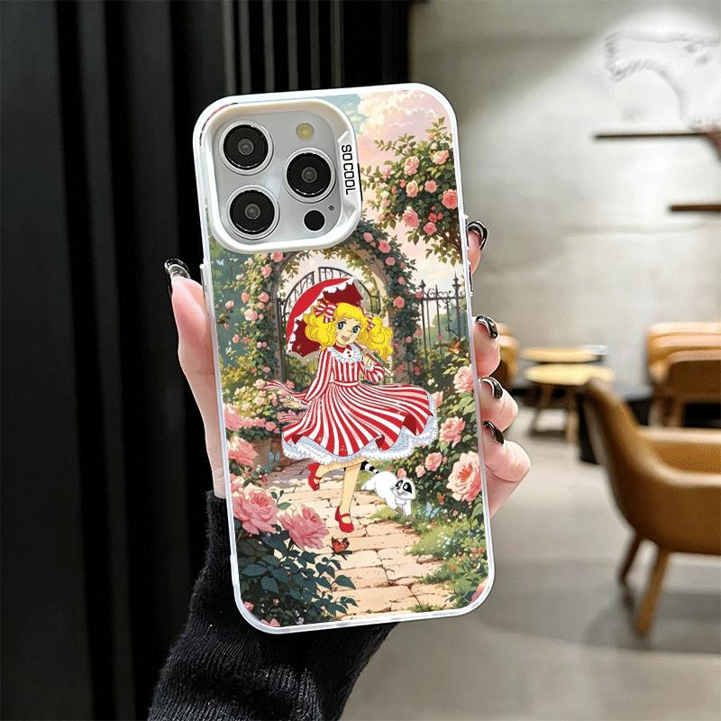

Аниме Конфета Конфета Ударопрочный Чехол для Телефона для iPhone 17 Air 16 16E 15 Pro Max 14 Plus 13 Mini 12 Задняя Крышка Защита от Падения Fundas iPhone 12 Pro Max