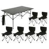 Portable Outdoor Table & Backrest Chair Set - Multifunctional, Casual, and Comfortable for Outdoors & Dorms