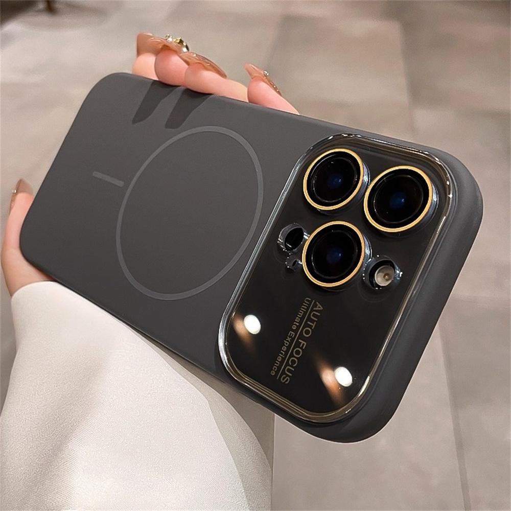 Удосконалений рідкий силікон для чохла Magsafe для iPhone 17 Pro Max 16 14 15 13 Магнітна зарядка Захисна кришка для скляної лінзи