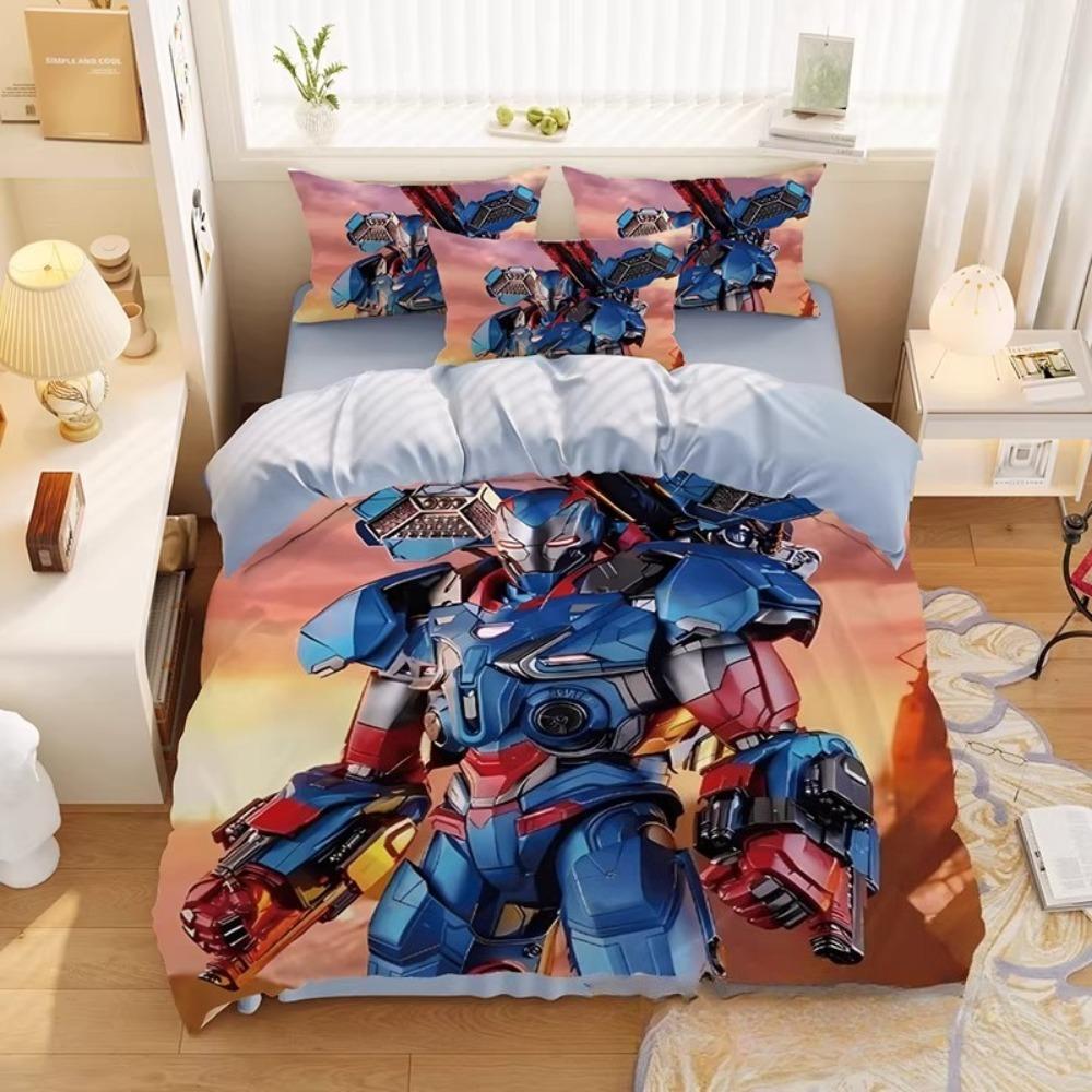Transformers Duvet Cover Pillowcase Beddingboygirl Bedroomdecoration Childrengift Single Double Largebed Sizezip Duvet Cover