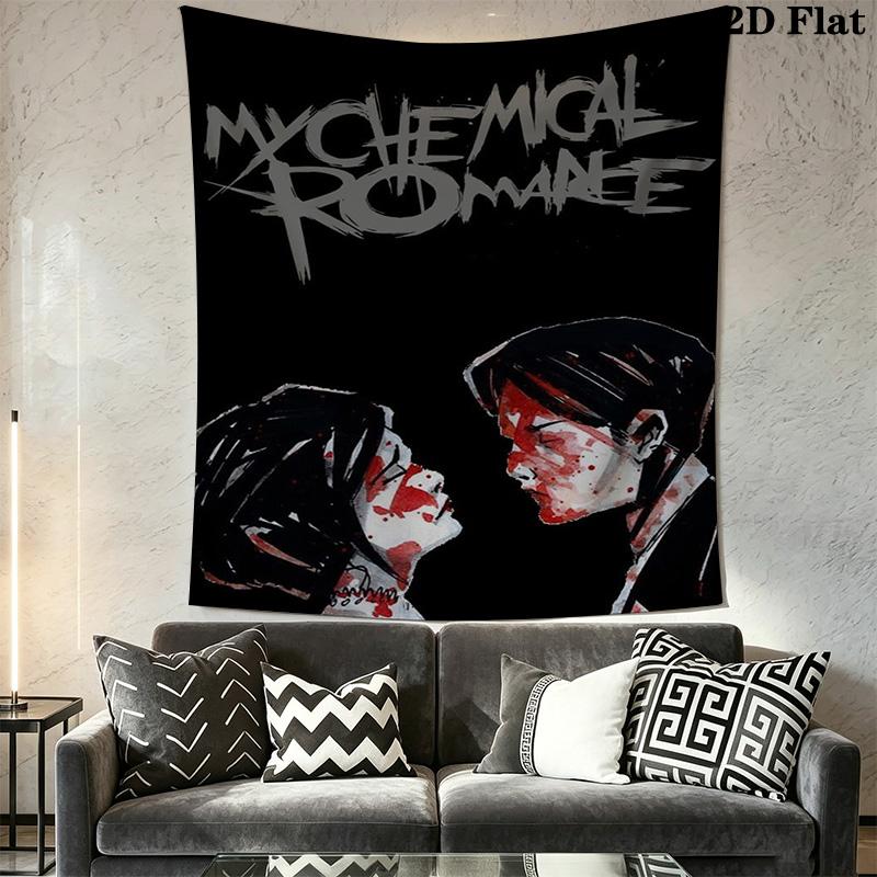 My Chemical Romance Pattern Home Decor Tapestry, Wall Hanging, Decorative RV Wall Cloth.SGT0917503