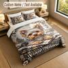 Autumn Harvest Theme Personalized 3Pcs Bedding Set Custom Text & Name 1 Sheet 2 Pillowcases Household Bedding 1pc