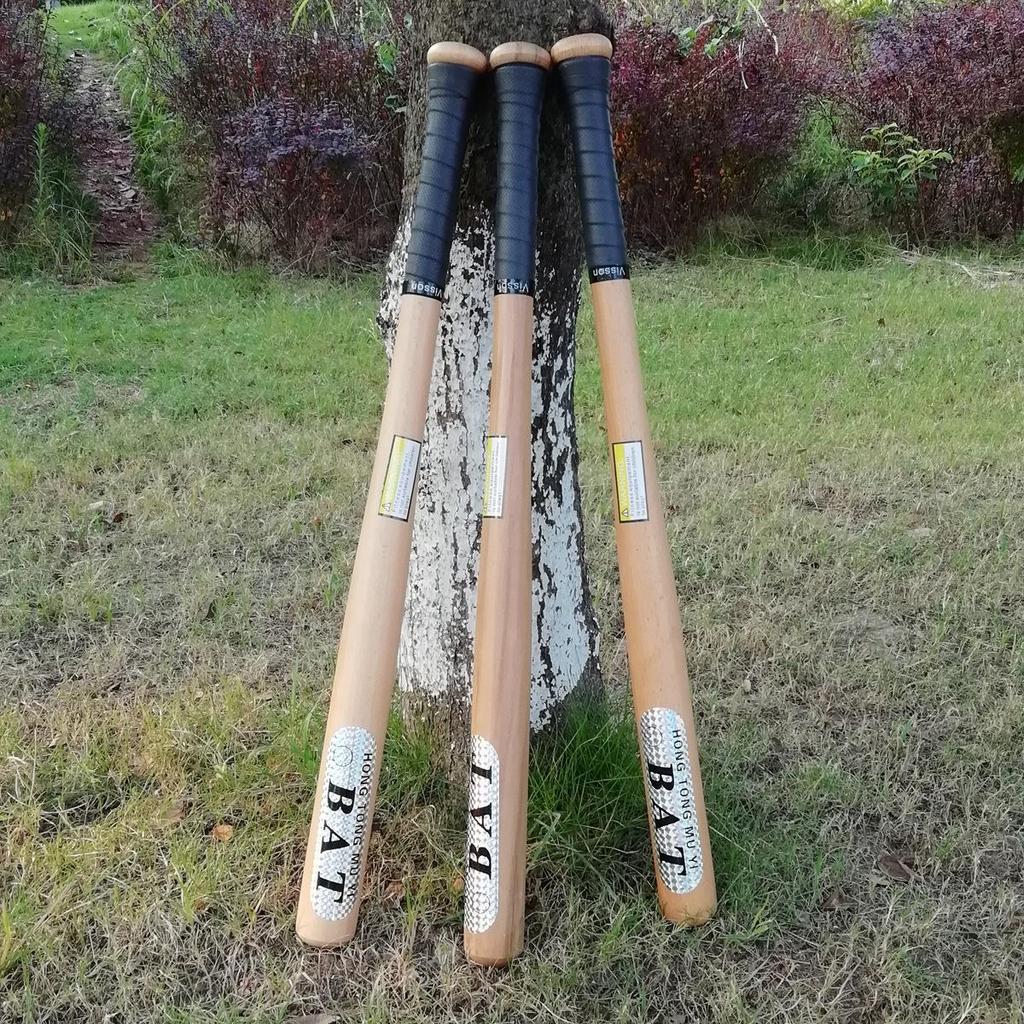 Kij baseballowy i softballowy z litego drewna bukowego: Pogrubione do użytku w nagłych wypadkach